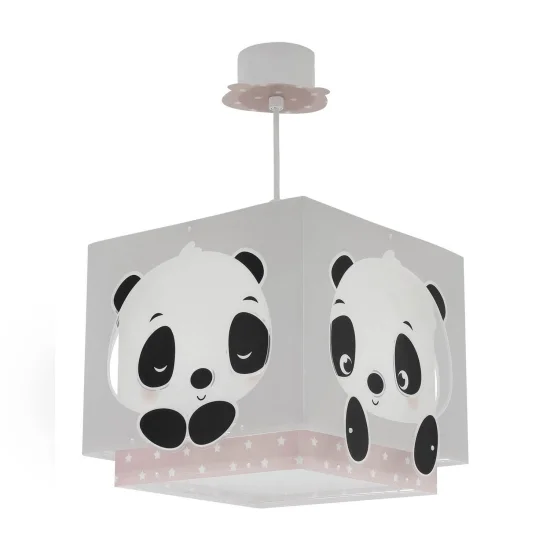 CANDEEIRO DE TECTO PANDA ROSA