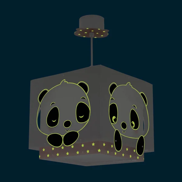 CANDEEIRO DE TECTO PANDA ROSA