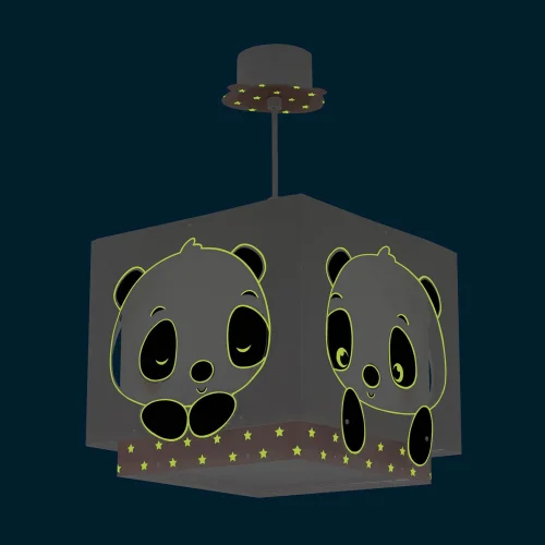 CANDEEIRO DE TECTO PANDA ROSA
