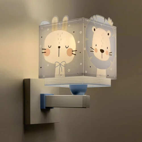 CANDEEIRO DE PAREDE BABY JUNGLE AZUL