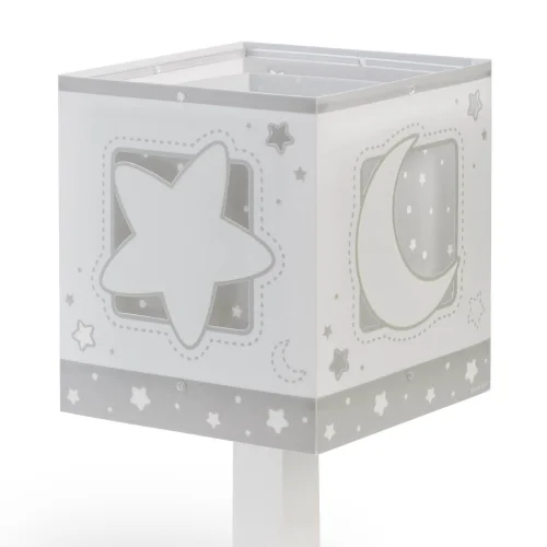 CANDEEIRO DE MESA LUNA CINZENTO