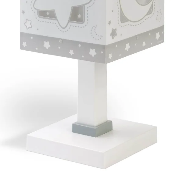 CANDEEIRO DE MESA LUNA CINZENTO