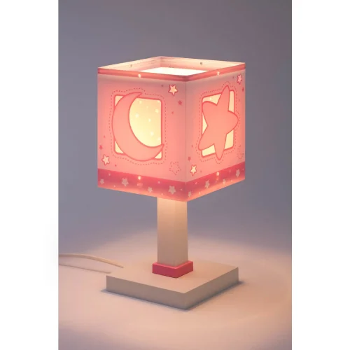 CANDEEIRO DE MESA LUNA ROSA