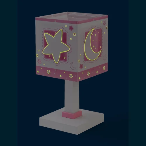 CANDEEIRO DE MESA LUNA ROSA