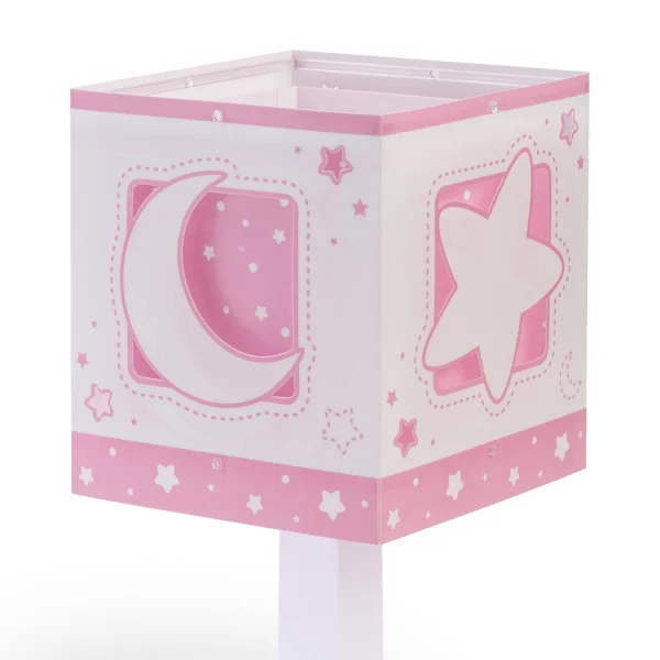 CANDEEIRO DE MESA LUNA ROSA