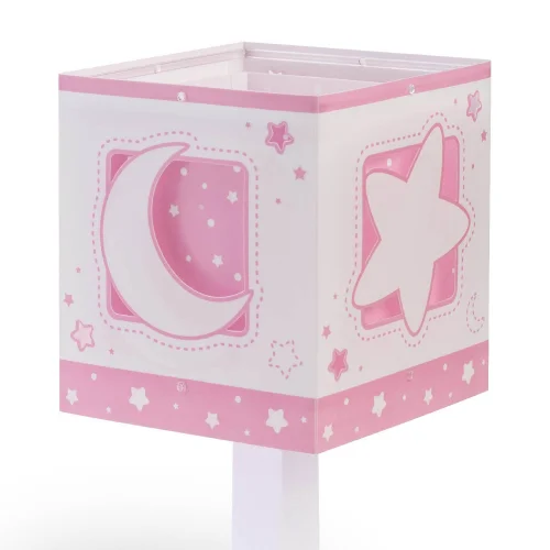 CANDEEIRO DE MESA LUNA ROSA