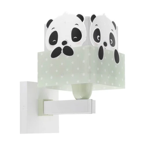 CANDEEIRO DE PAREDE PANDA VERDE