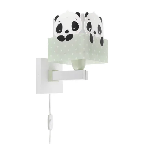 CANDEEIRO DE PAREDE PANDA VERDE