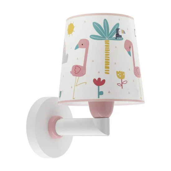 CANDEEIRO DE PAREDE INFANTIL FLAMINGO