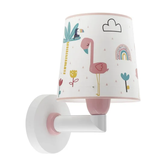 CANDEEIRO DE PAREDE INFANTIL FLAMINGO 2