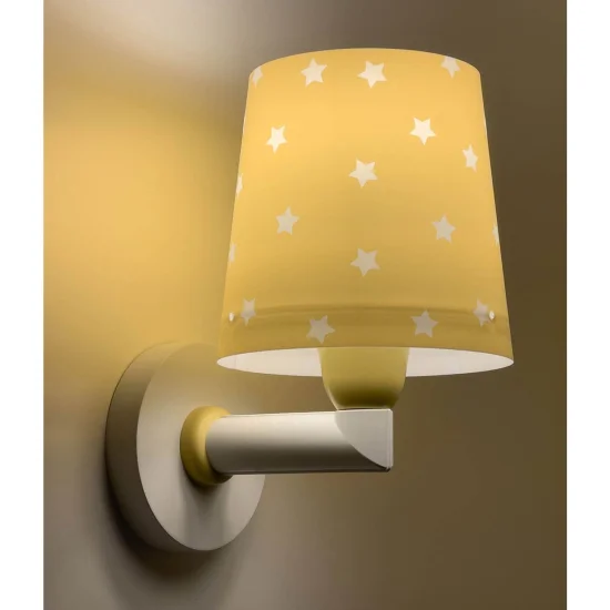 CANDEEIRO DE PAREDE STAR LIGHT AMARELO 2