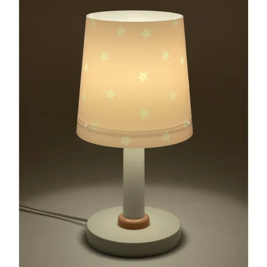 CANDEEIRO DE MESA STAR LIGHT ROSA 2