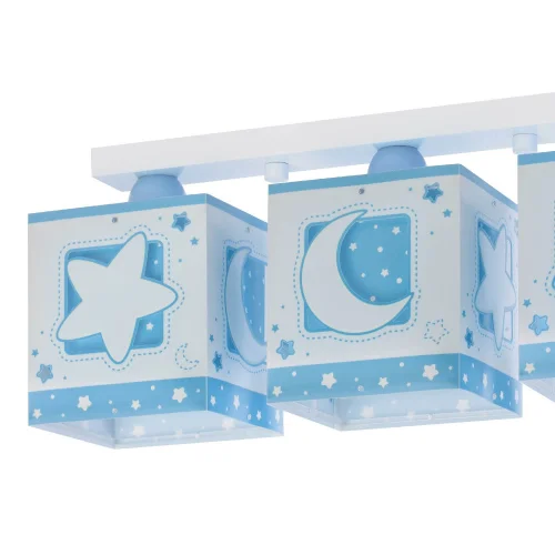 CANDEEIRO DE TECTO 3 LUZES LUNA AZUL CANDEEIRO DE TECTO 3 LUZES LUNA AZUL