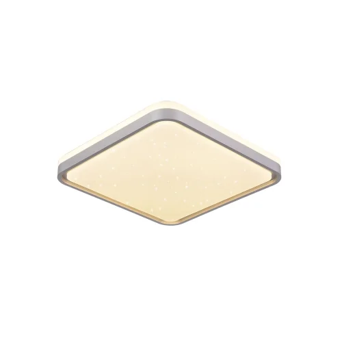 PLAFON LED 58W REGULÁVEL BRANCO PRATA QUADRADO TELLUS