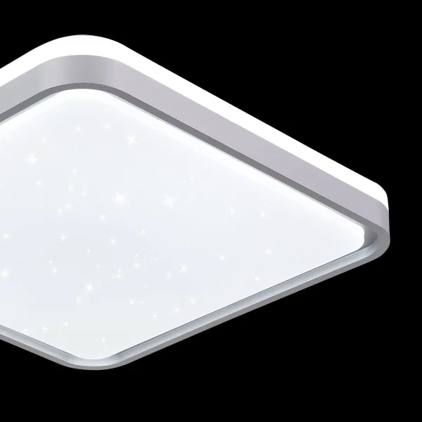 PLAFON LED 78W REGULÁVEL BRANCO PRATA QUADRADO TELLUS PLAFON LED 78W REGULÁVEL BRANCO PRATA QUADRADO TELLUS