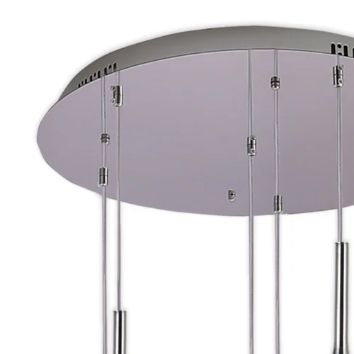 CANDEEIRO DE TECTO 6 LUZES VIDRO EXTERIOR ÂMBAR INTERIOR BRANCO Ø65 NOLINA