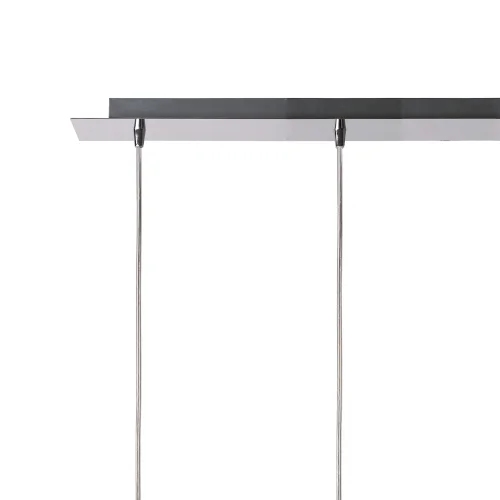 CANDEEIRO DE TECTO 4 LUZES VIDRO EXTERIOR FUMADO INTERIOR BRANCO NOLINA