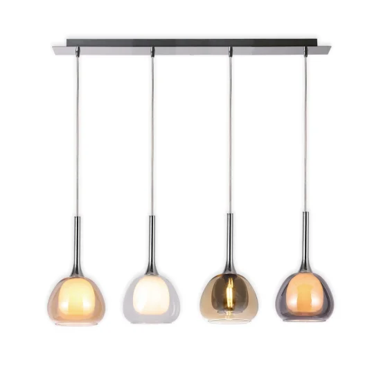 LÁMPARA DE TECHO 4 LUCES TULIPAS COMBINADAS NOLINA 2