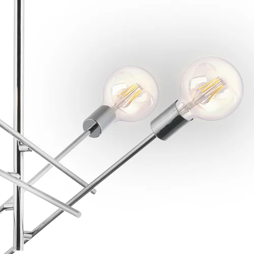 LÂMPADA DE TETO RIGEL 4 LUZES CROMADAS