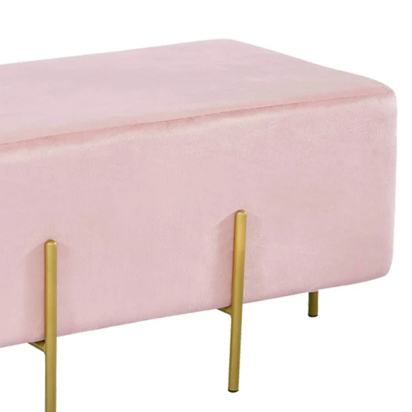 POUFFE APOIO DE PÉS RECTANGULAR ROSA WOLK POUFFE APOIO DE PÉS RECTANGULAR ROSA WOLK