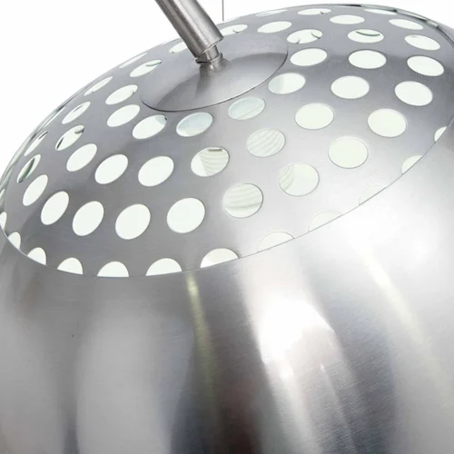 LÁMPARA DE PIE MÁRMOL NÍQUEL SATINADO OLMAR