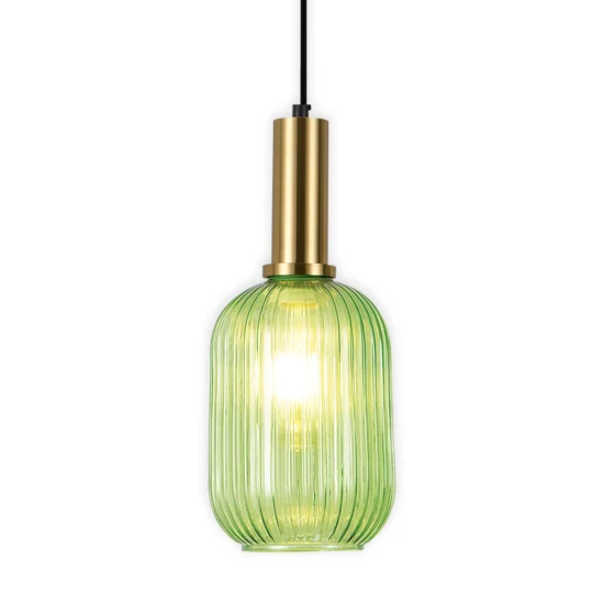 CANDEEIRO DE TECTO 1 CANDEEIRO COM ABAJUR VERDE E27 SHELBY