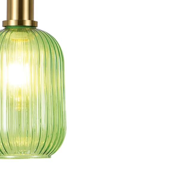 CANDEEIRO DE TECTO 1 CANDEEIRO COM ABAJUR VERDE E27 SHELBY