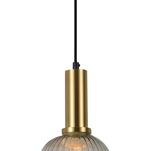 CANDEEIRO DE TECTO 1 LUZ COM ABAJUR ÂMBAR E27 SHELBY