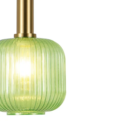 LÁMPARA DE TECHO 1 LUZ TULIPA VERDE Ø20 E27 SHELBY