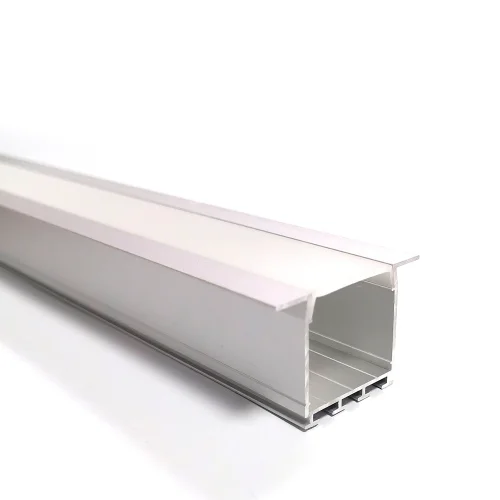 PERFIL DE ALUMÍNIO PARA TIRAS DUPLAS DE LED DE ENCASTRAR 26x26mm