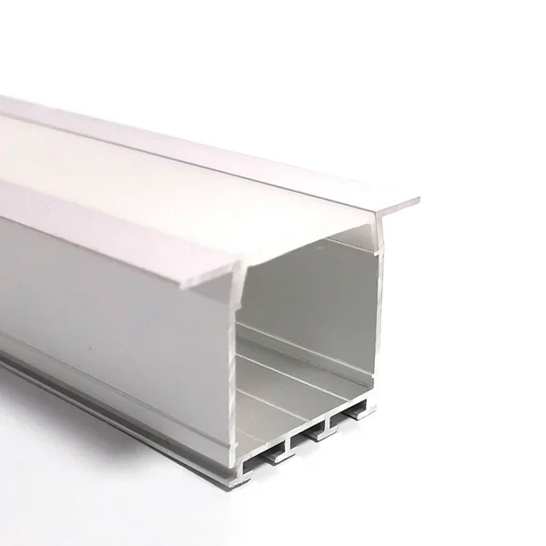 PERFIL DE ALUMÍNIO PARA TIRAS DUPLAS DE LED DE ENCASTRAR 26x26mm