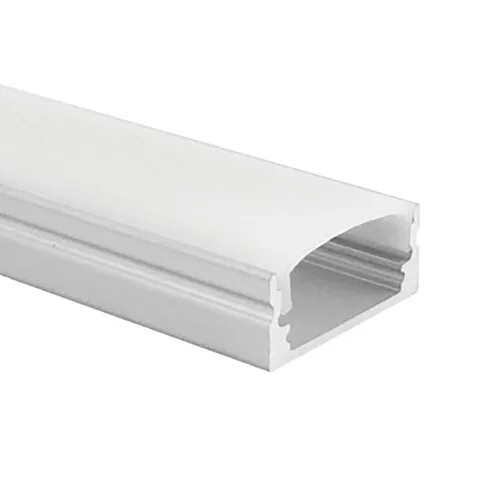 PERFIL DE ALUMÍNIO PARA A SUPERFÍCIE DA FITA DE LED COM COBERTURA MATE 17x7mm