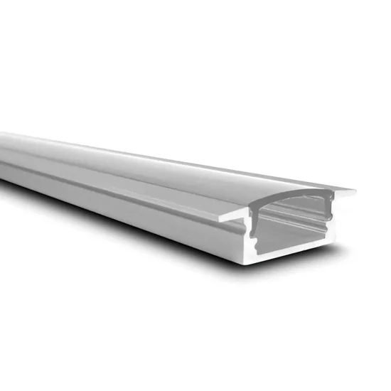 PERFIL DE ALUMÍNIO PARA FITA DE LED ENCASTRADA COM TAMPA TRANSPARENTE 17x7,2mm