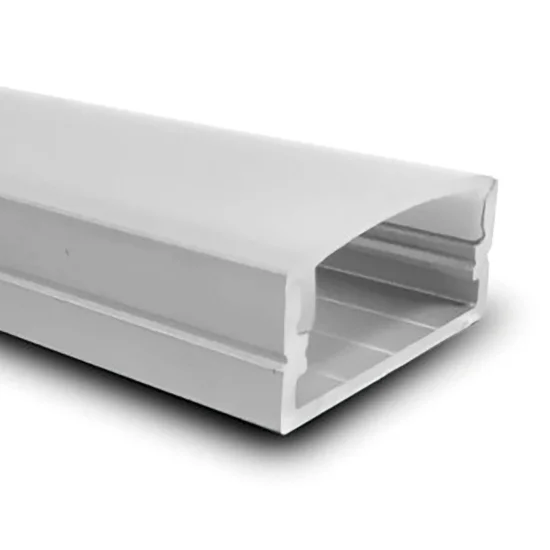 PERFIL DE ALUMÍNIO PARA A SUPERFÍCIE DA FITA DUPLA DE LED 23,5x9,7mm 2