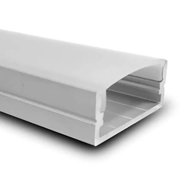 PERFIL DE ALUMÍNIO PARA A SUPERFÍCIE DA FITA DUPLA DE LED 23,5x9,7mm