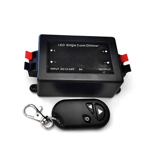 REGULADOR INTENSIDADE DE LUZ PARA FITA LED MONOCOLOR 8A 12/V COM CONTROLO