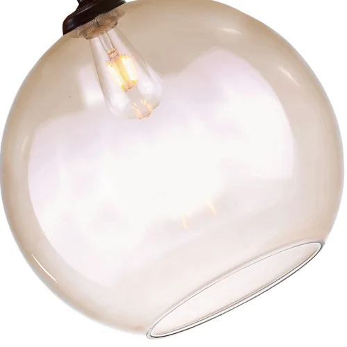 VIDRO ÂMBAR LOGAN LÂMPADA TETO