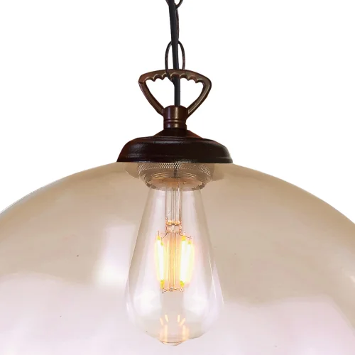 VIDRO ÂMBAR LOGAN LÂMPADA TETO