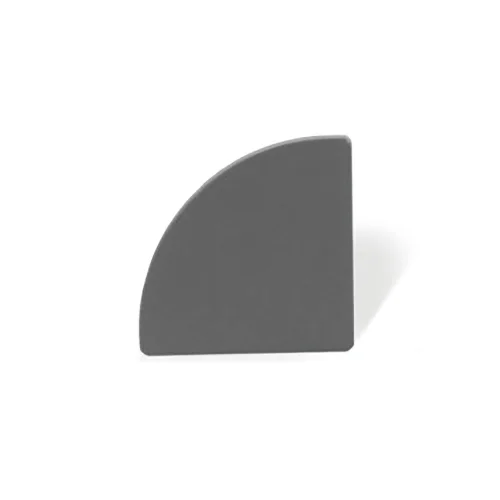 TAMPA PARA PERFIL DE CANTO 90º CINZA