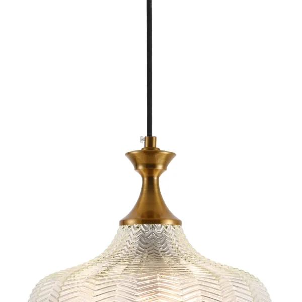 CANDEEIRO DE TECTO DE CRISTAL BRANCO Ø 26 CM ROGAN