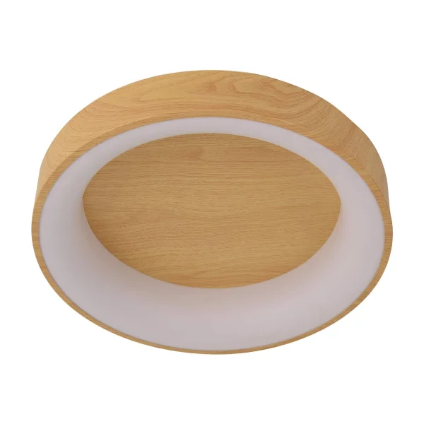 LÂMPADA DE TECTO DE 64 W LED REGULÁVEL COM BOTÃO DE CONTROLO DE IMITAÇÃO DE MADEIRA HARALD