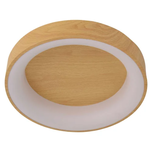 PLAFON LED 96 W REGULÁVEL COM BOTÃO DE COMANDO DE IMITAÇÃO DE MADEIRAHARALD