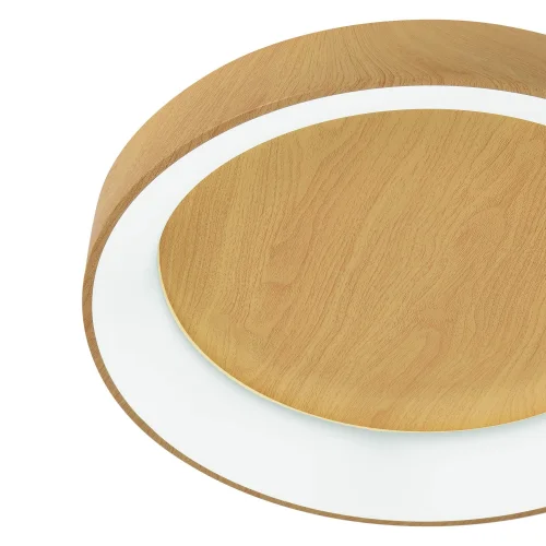 PLAFON LED 96 W REGULÁVEL COM BOTÃO DE COMANDO DE IMITAÇÃO DE MADEIRAHARALD