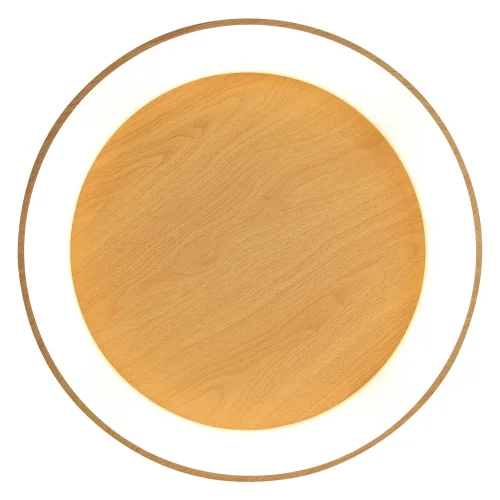 PLAFON LED 96 W REGULÁVEL COM BOTÃO DE COMANDO DE IMITAÇÃO DE MADEIRAHARALD