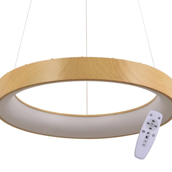 CANDEEIRO DE TECTO DE LED REGULÁVEL COM BOTÃO DE CONTROLO IMITAÇÃO DE MADEIRA HARALD 2