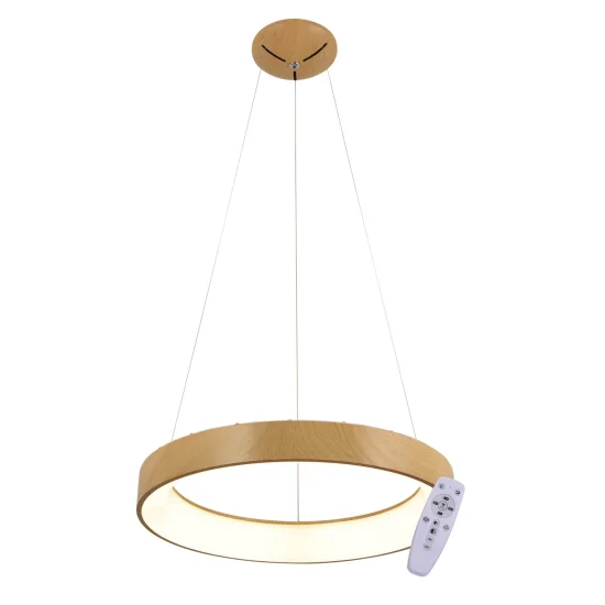CANDEEIRO DE TECTO DE LED REGULÁVEL COM BOTÃO DE CONTROLO IMITAÇÃO DE MADEIRA HARALD