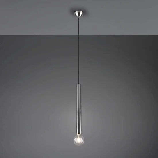 CANDEEIRO DE TECTO 1 LUZ METAL NÍQUEL MATE SULLIVAN 2