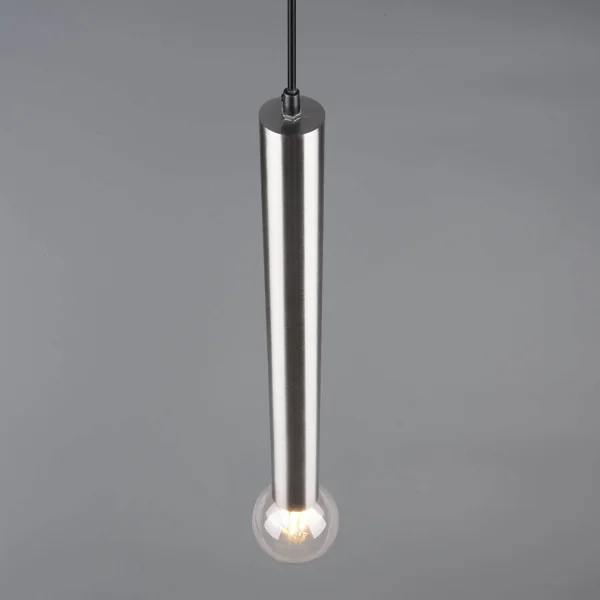 CANDEEIRO DE TECTO 1 LUZ METAL NÍQUEL MATE SULLIVAN