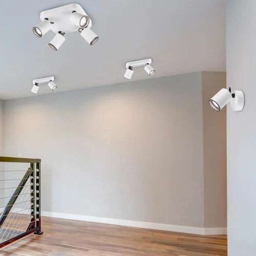 HOLOFOTE 1 LUZ METAL BRANCO GU10 WERNER HOLOFOTE 1 LUZ METAL BRANCO GU10 WERNER