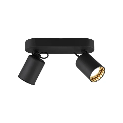 HOLOFOTES 2 LUZES DE METAL PRETO GU10 WERNER